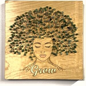 Tree of Life Wall Art with Green Accents